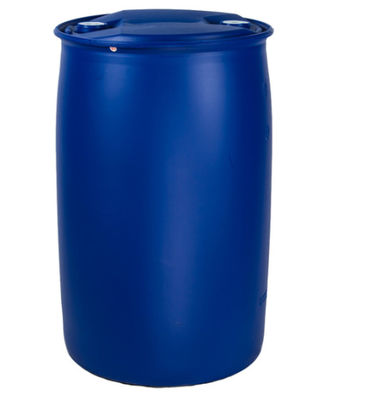 กลองกระบอกพลาสติกสีน้ำเงิน 200L นำกลับมาใช้ใหม่ได้ แหวนเดี่ยวที่ไม่เป็นอันตรายปิด