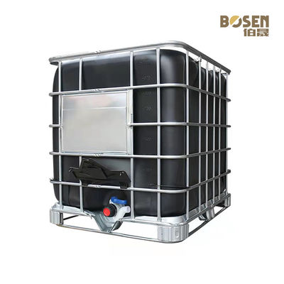 ถังเคมีอเนกประสงค์ IBC ทรงเหลี่ยม 1000L สีดำ
