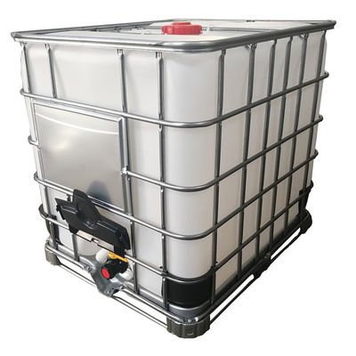 HDPE 1,000 ลิตร IBC Tank ภาชนะพลาสติกเก็บของเหลวแบบใช้ซ้ำได้