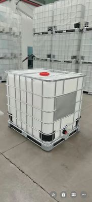 ถังเคมี HDPE IBC Square 1 Ton Plastic Tank สีขาว ISO9001