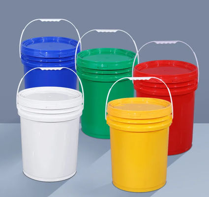 พิมพ์การถ่ายเทความร้อนถังพลาสติก PP กลมใสพร้อมฝา 20L OEM