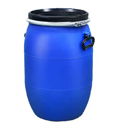 Barrel Wall Thickness 3-5 Mm 200L Plastic Drum Round Shape Blue
