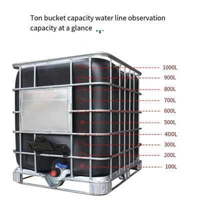 IBC 1,000 ลิตร ที่เก็บสารเคมี Totes ภาชนะเก็บของเหลว HDPE