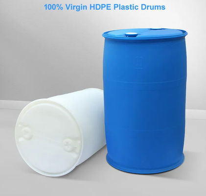 200L พลาสติกเคมี Barrel สีน้ำเงิน มัลติฟังก์ชั่นแบบปิดด้านบน