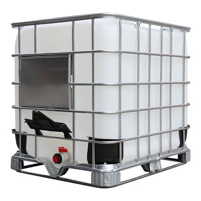 ถังเก็บสารเคมี IBC 1000L ที่แข็งแกร่ง 1200 * 1,000 * 1145 มม