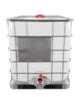 HDPE Chemical 1000L IBC Tank Plastic White สำหรับเก็บของเหลว