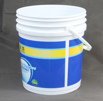 ถังสีพลาสติก OEM / ODM 5 แกลลอน HDPE ถังสีกึ่งใส