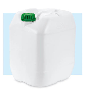 พลาสติกเครื่องดื่ม Jerry Can โปร่งแสง 25L Oil Barrel Drum Chemical