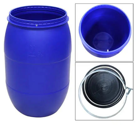 ถังเก็บอาหารพลาสติก HDPE สีน้ำเงิน ถังเปิดฝาบน 394*880mm